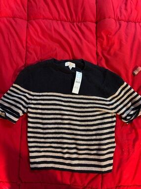 JCrew metallic sweater size small nwt